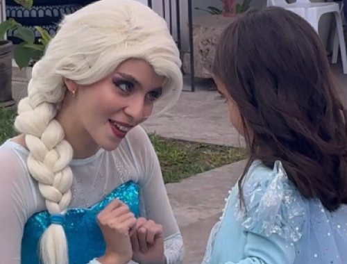 show infantil temático frozen