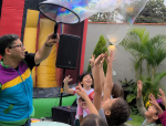 Show de burbujas gigantes